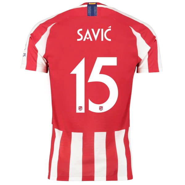 Tailandia Replicas Camiseta Atletico Madrid NO.15 Savic 2019/20 Rojo